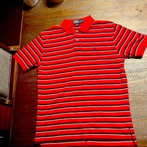 Red White and Blue striped Polo by Ralph Lauren